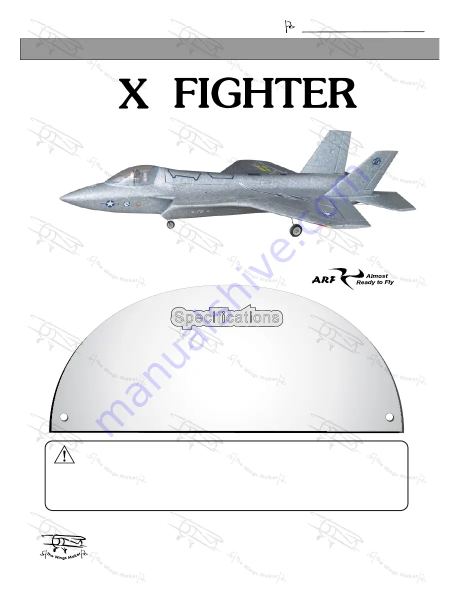 The Wings Maker X Fighter Instruction Manual Download Page 1