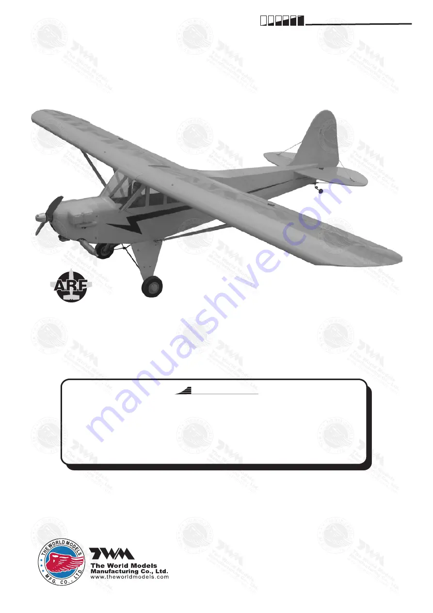 The World Models Mfg 1/5 Piper J-3 Cub Скачать руководство пользователя страница 1