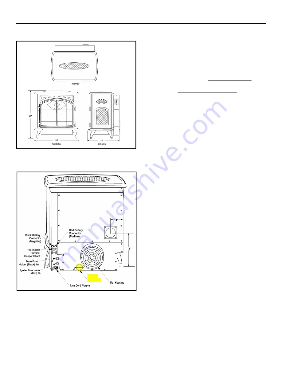 Thelin ECHO-COMSTOCK PELLET E.I. II Installation And Operating Instructions Manual Download Page 7