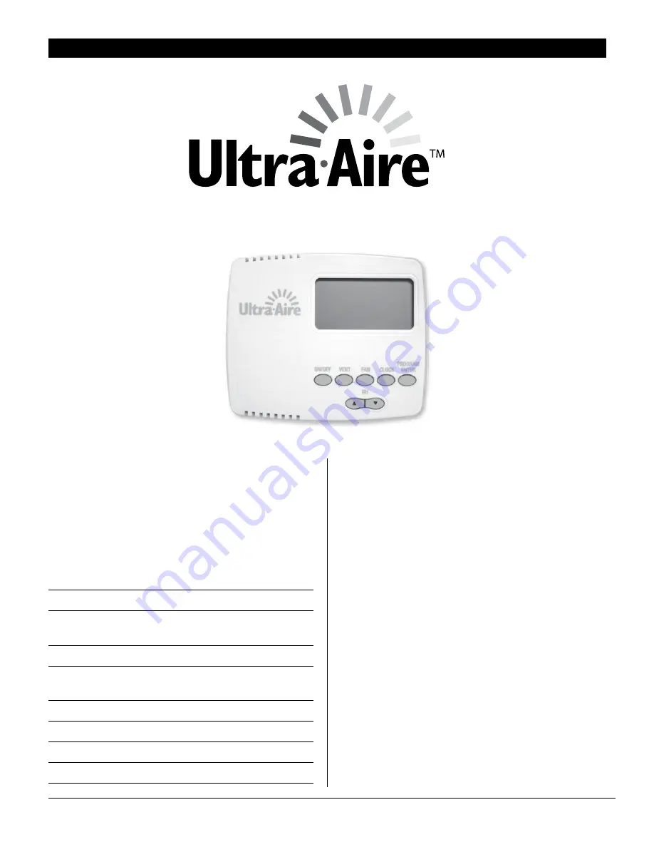 Therma-Stor Ultra-Aire 65H Manual Download Page 14