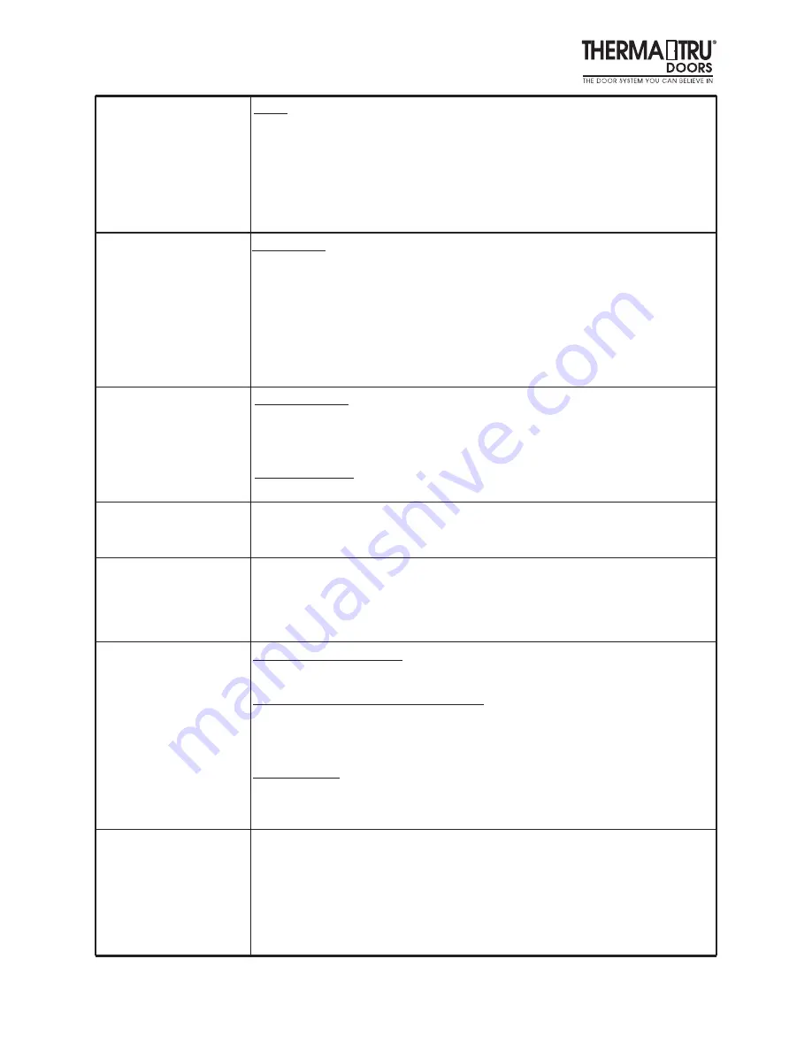 Therma-Tru Double-door Скачать руководство пользователя страница 4