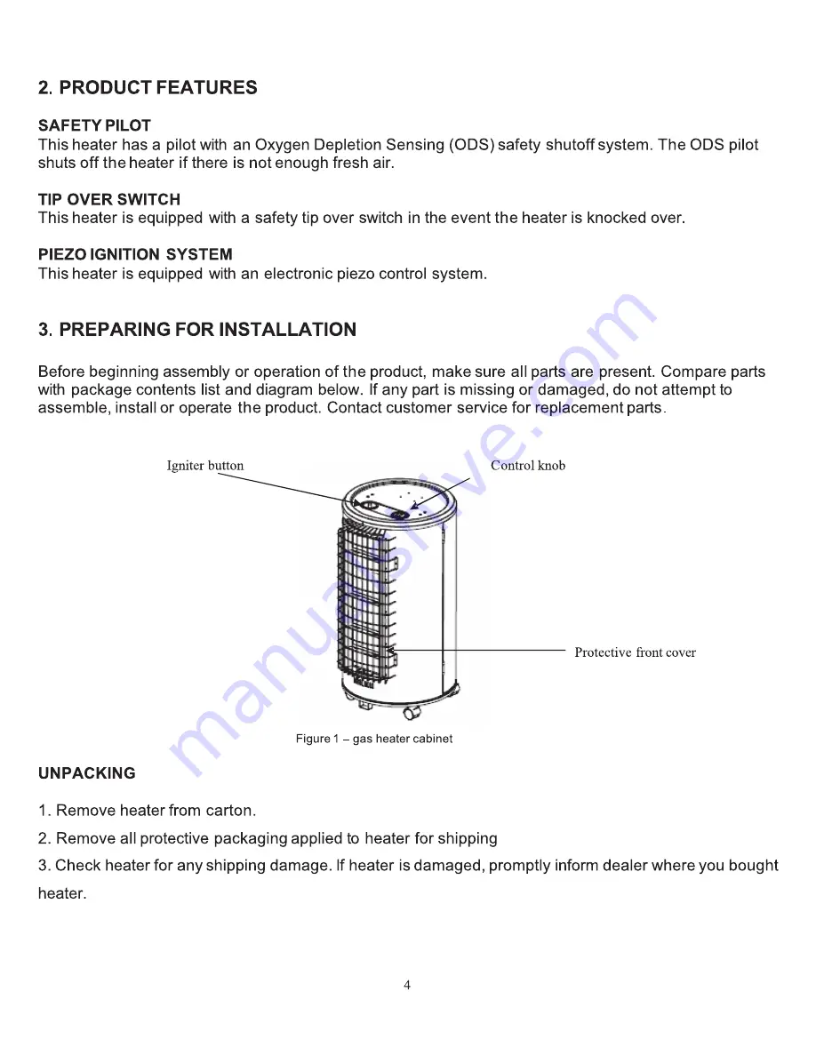 Thermablaster RC9200IT Product Manual Download Page 4