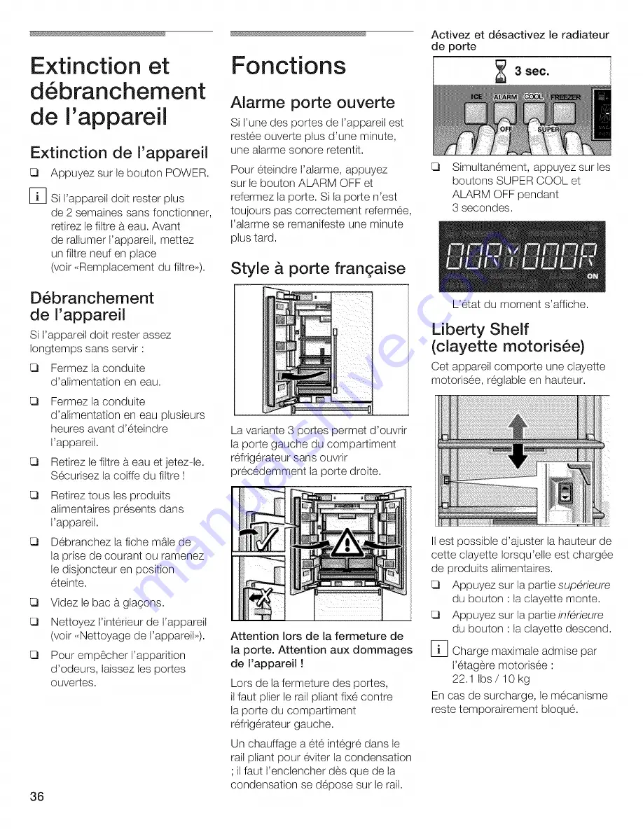 Thermador Bottom Freezer Use & Care Manual Download Page 36