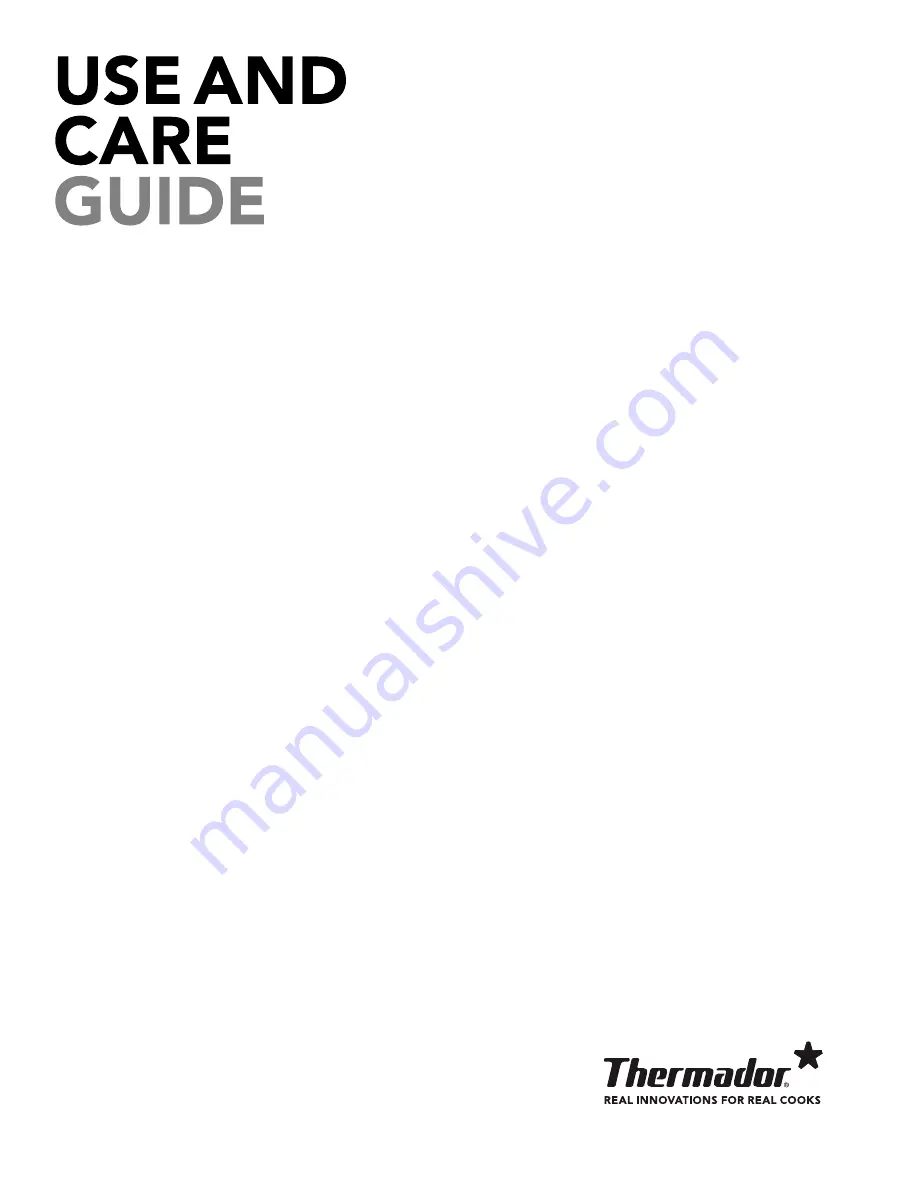 Thermador CEM304NS MASTERPIECE SERIES Use And Care Manual Download Page 3