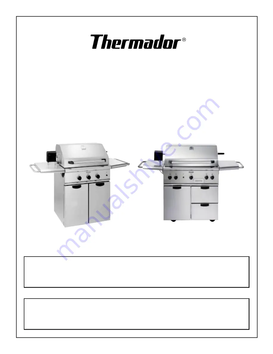 Thermador Char Glo CGB30CZLP Скачать руководство пользователя страница 1