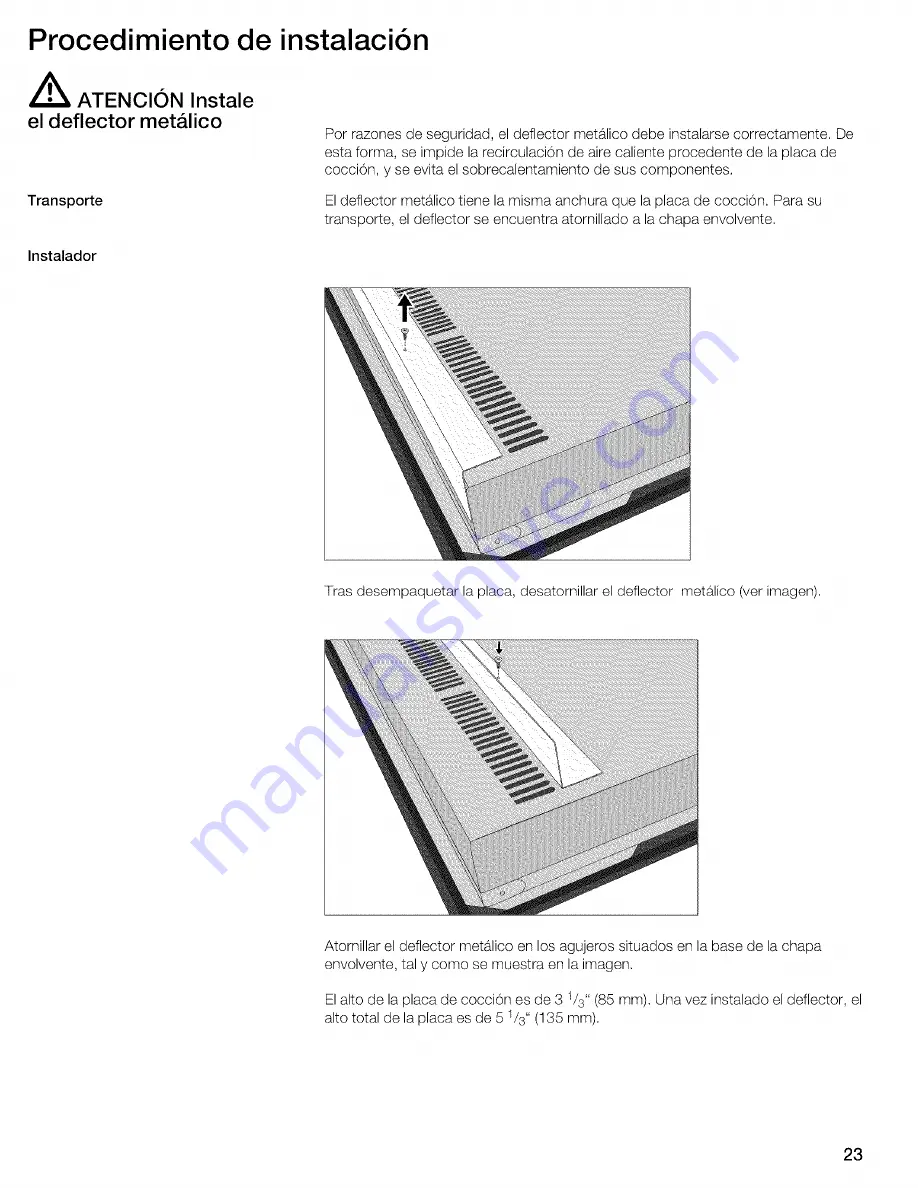 Thermador CIT302DS Installation Instructions Manual Download Page 22