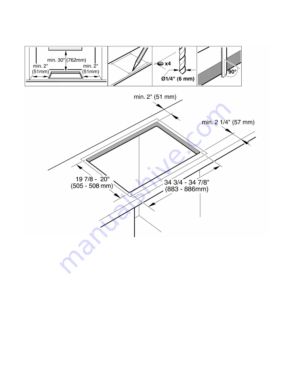 Thermador CIT304 Series Installation Instructions Manual Download Page 6