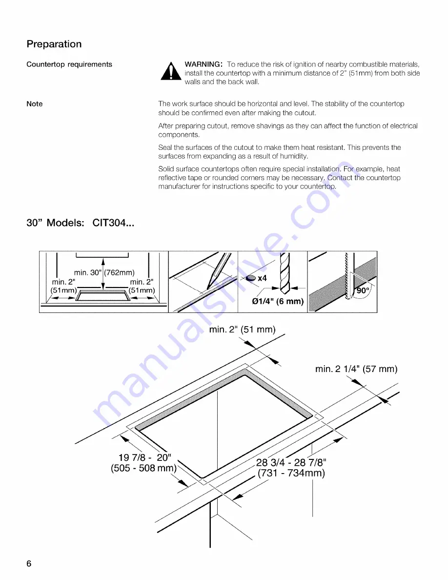 Thermador CLS365 Series Installation Instructions Manual Download Page 5