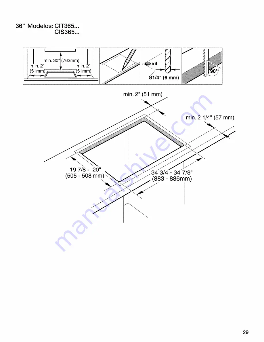 Thermador CLS365 Series Installation Instructions Manual Download Page 28