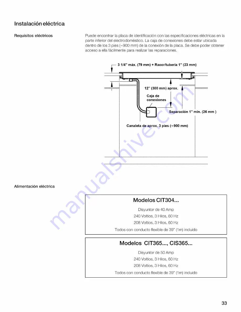 Thermador CLS365 Series Installation Instructions Manual Download Page 32