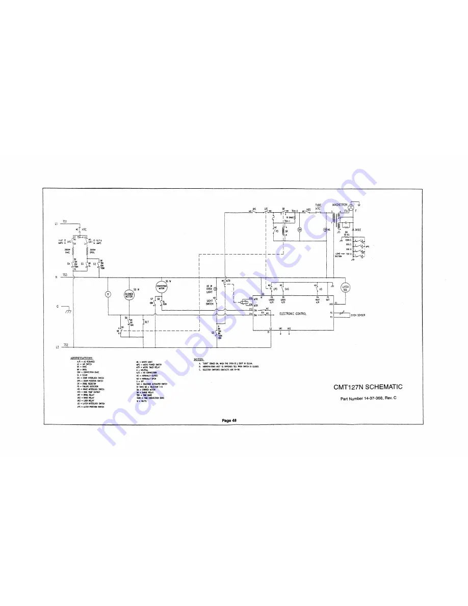 Thermador CMT127 Service Manual Download Page 55