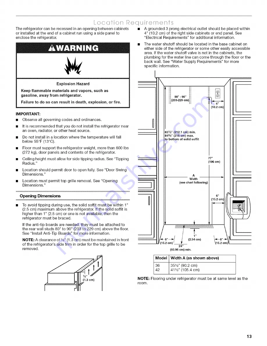 Thermador KBULT3655E Installation Instructions Manual Download Page 13