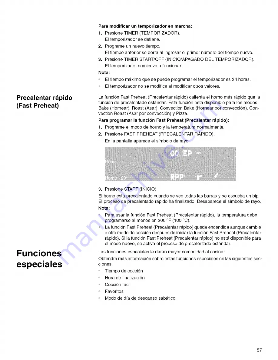 Thermador M271E Series Use And Care Manual Download Page 57