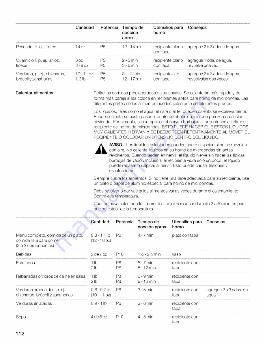 Thermador MBESLFTD Use And Care Manual Download Page 112