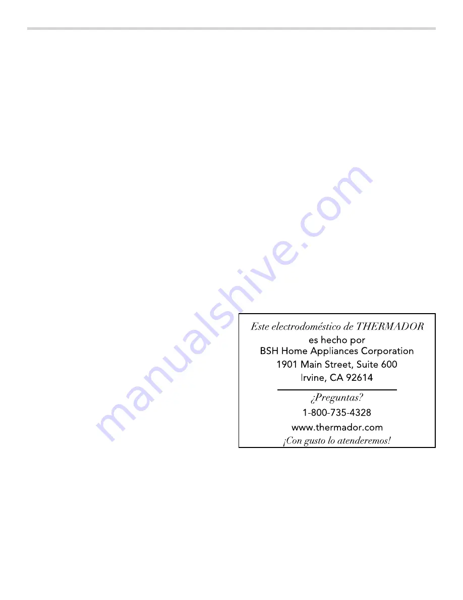 Thermador MU30RSU Use And Care Manual Download Page 29