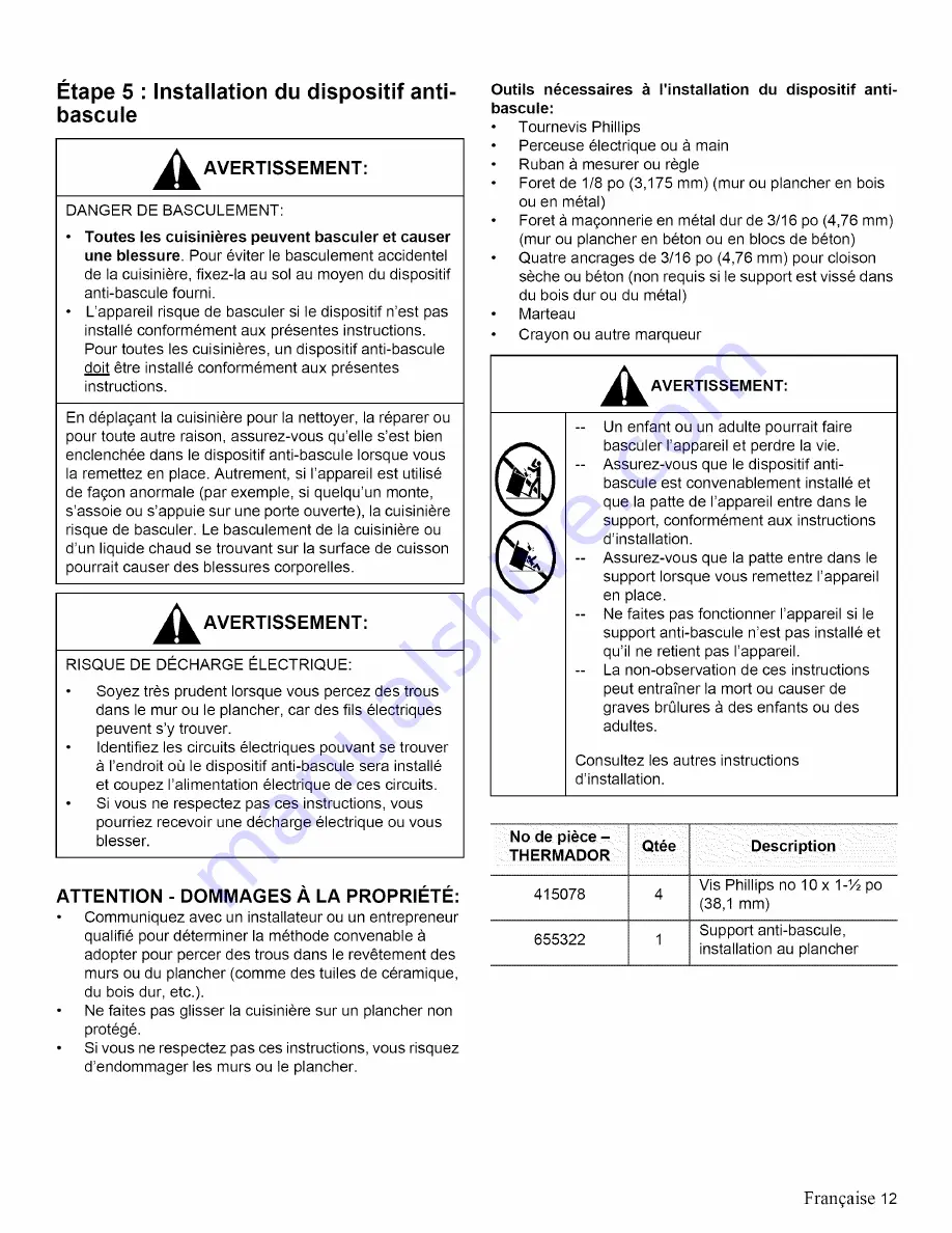 Thermador PRO GRAND RPG36 Installation Manual Download Page 43