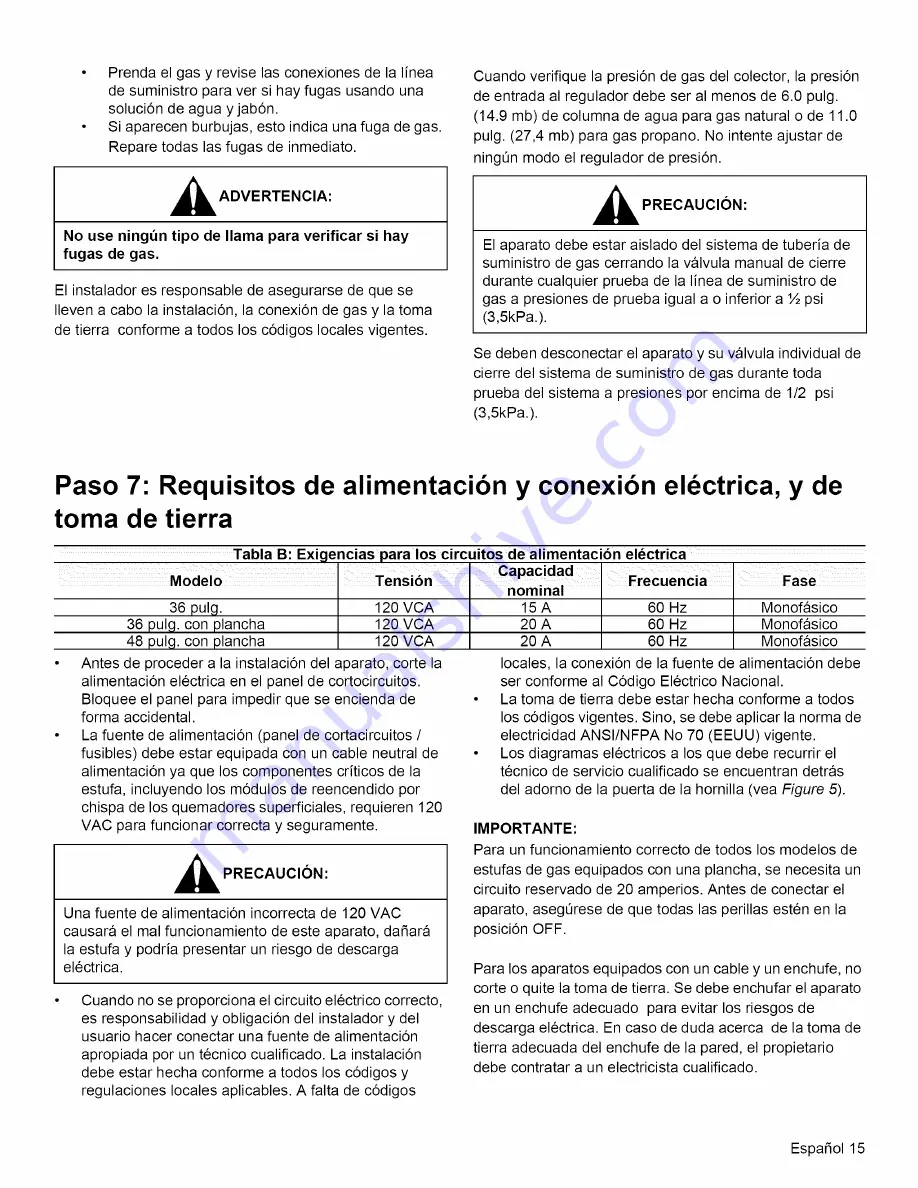 Thermador PRO GRAND RPG36 Installation Manual Download Page 75