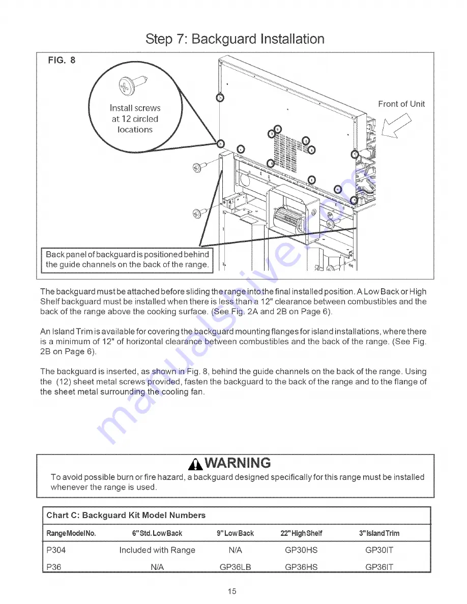 Thermador Pro-Harmony P304 Installation Instructions Manual Download Page 17