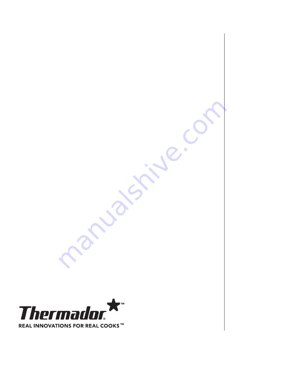 Thermador Professional PCG30 Installation Manual Download Page 1