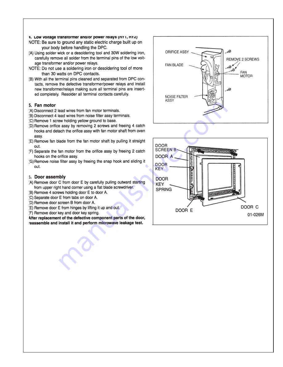 Thermador SMW 272 B Service Manual Download Page 19