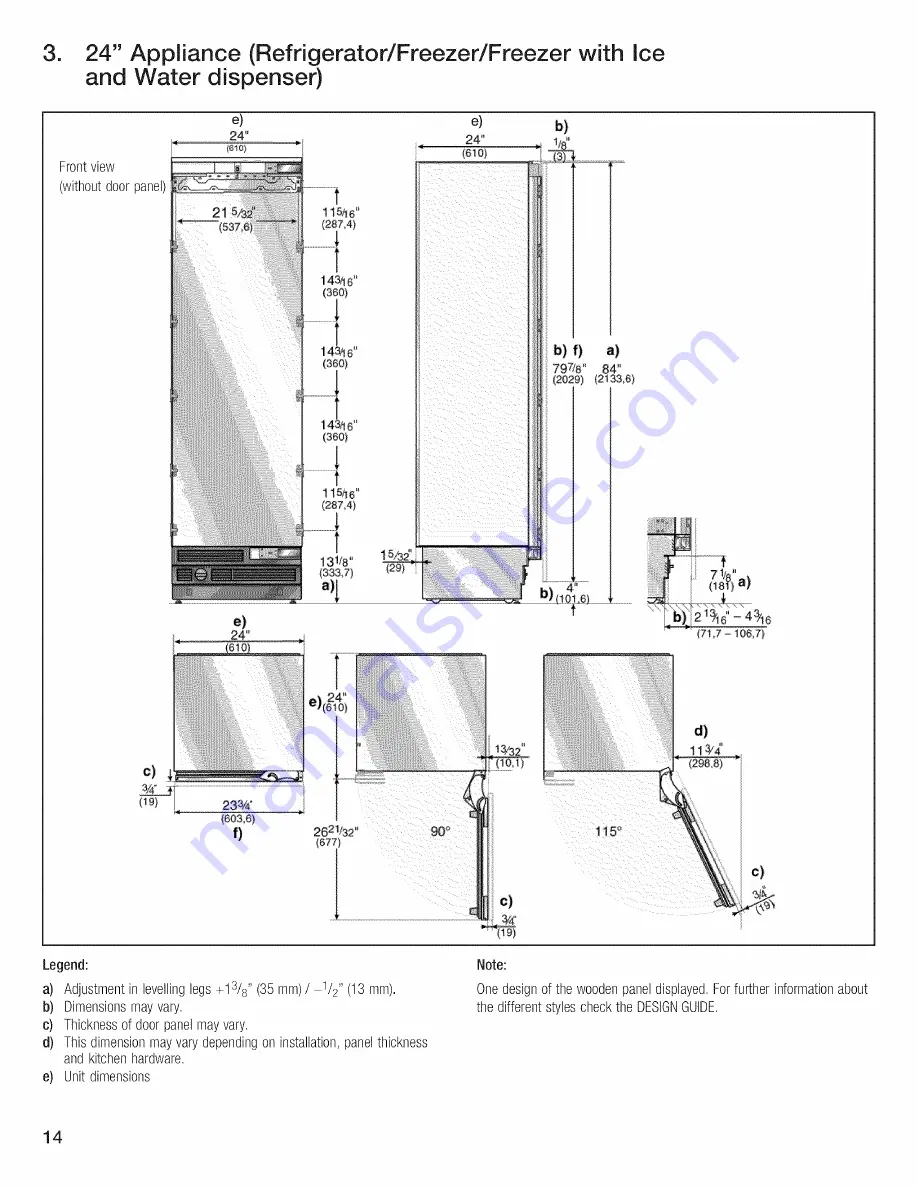 Thermador T24ID80NLP/01 Installation Instructions Manual Download Page 14