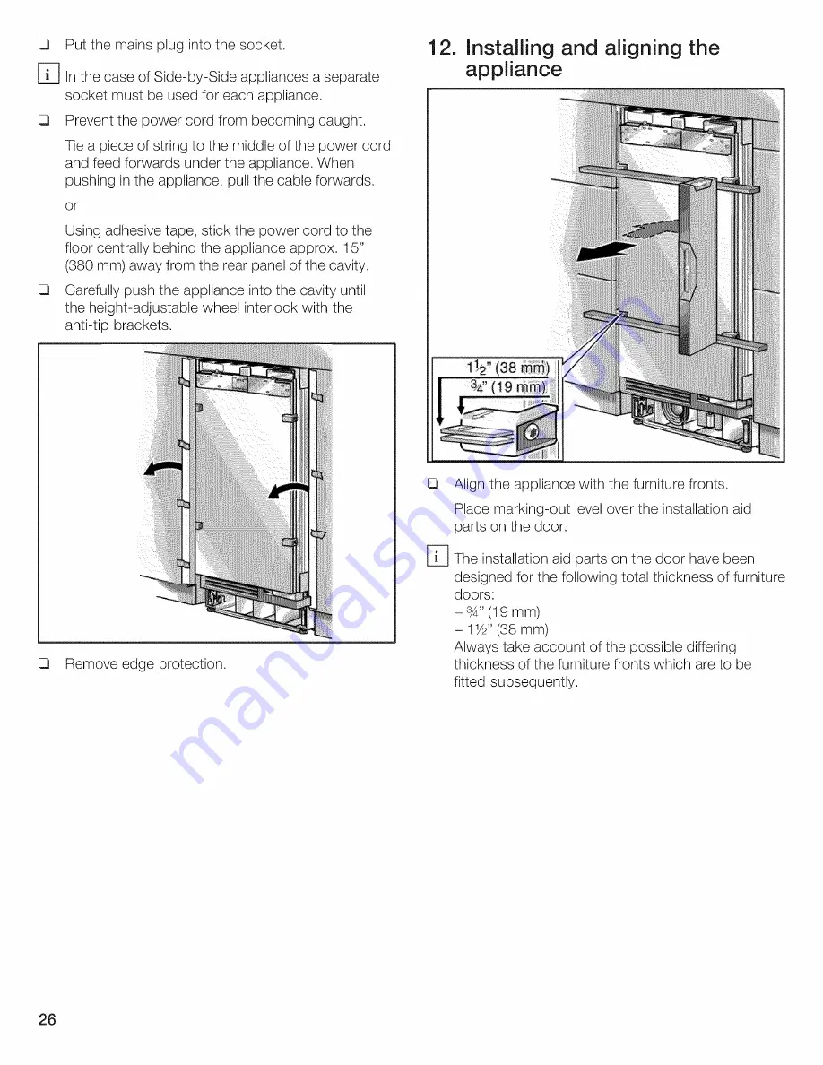 Thermador T24ID80NLP/01 Installation Instructions Manual Download Page 26