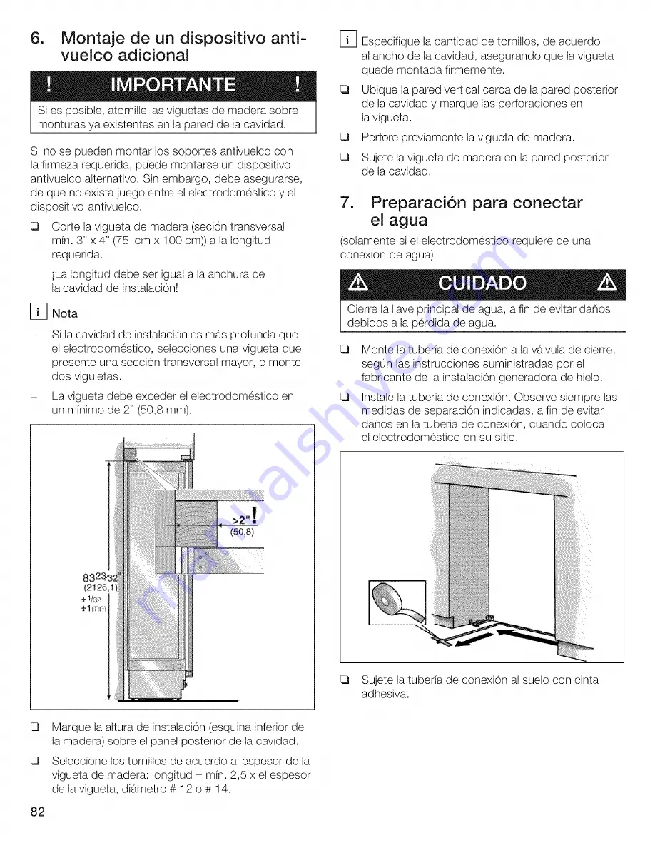 Thermador T36IB70CSS/01 Installation Instructions Manual Download Page 82