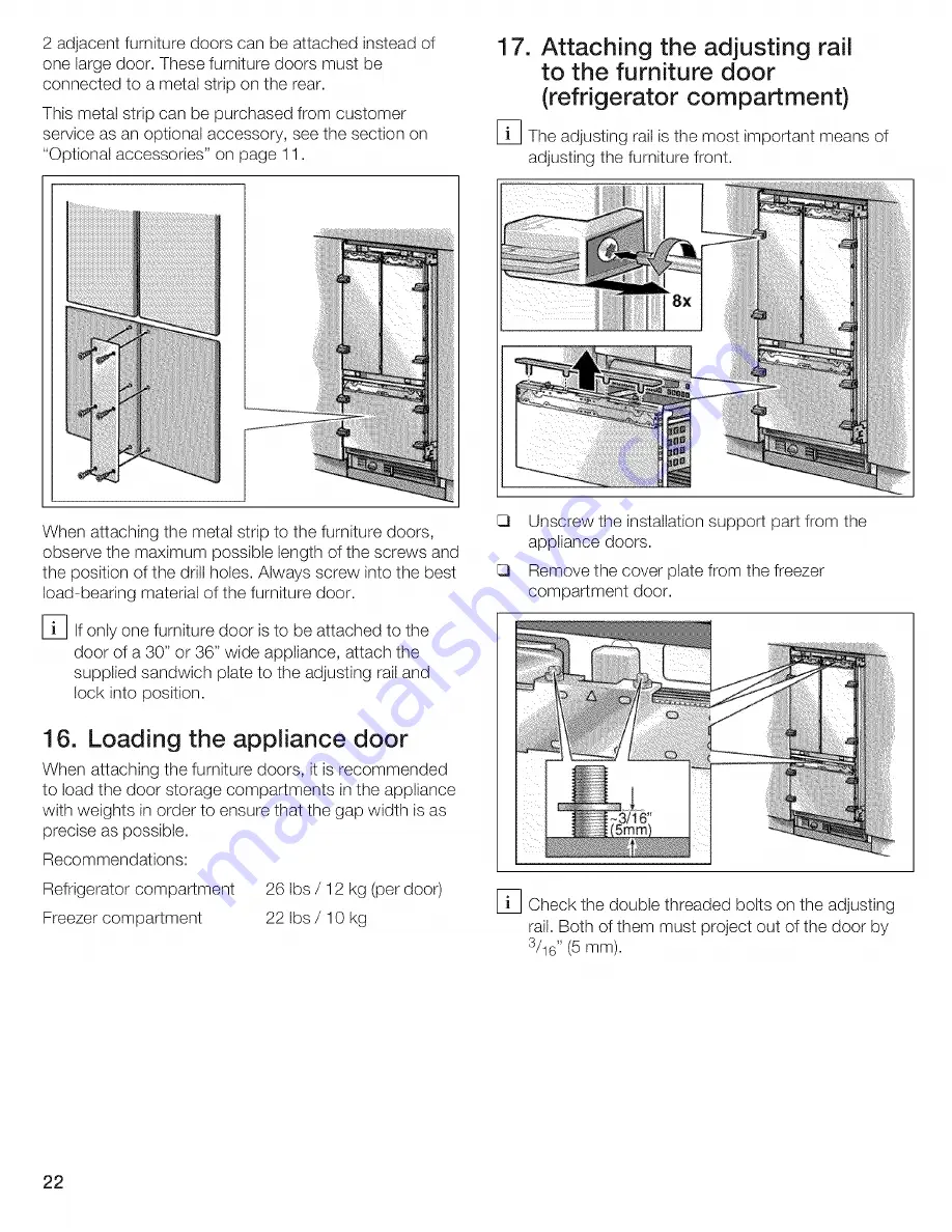 Thermador T36IT70CNS/01 Installation Instructions Manual Download Page 22