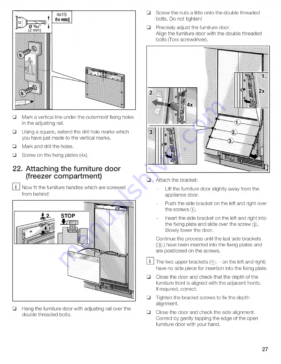 Thermador T36IT70CNS/01 Installation Instructions Manual Download Page 27