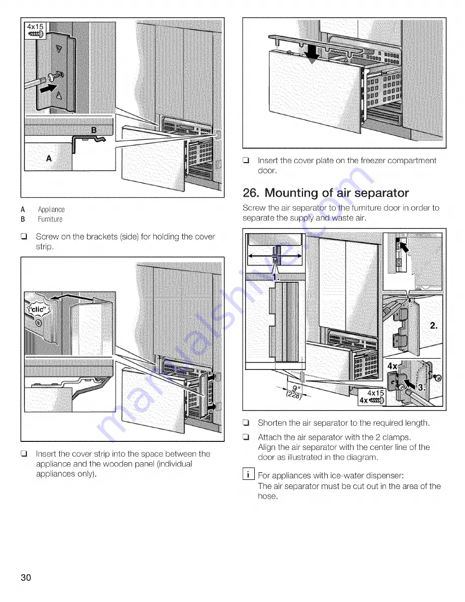 Thermador T36IT70CNS/01 Installation Instructions Manual Download Page 30