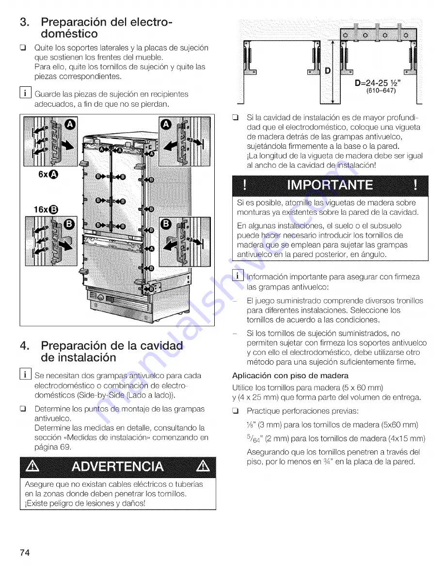 Thermador T36IT70CNS/01 Скачать руководство пользователя страница 74