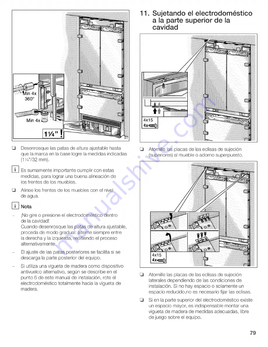 Thermador T36IT70CNS/01 Installation Instructions Manual Download Page 79