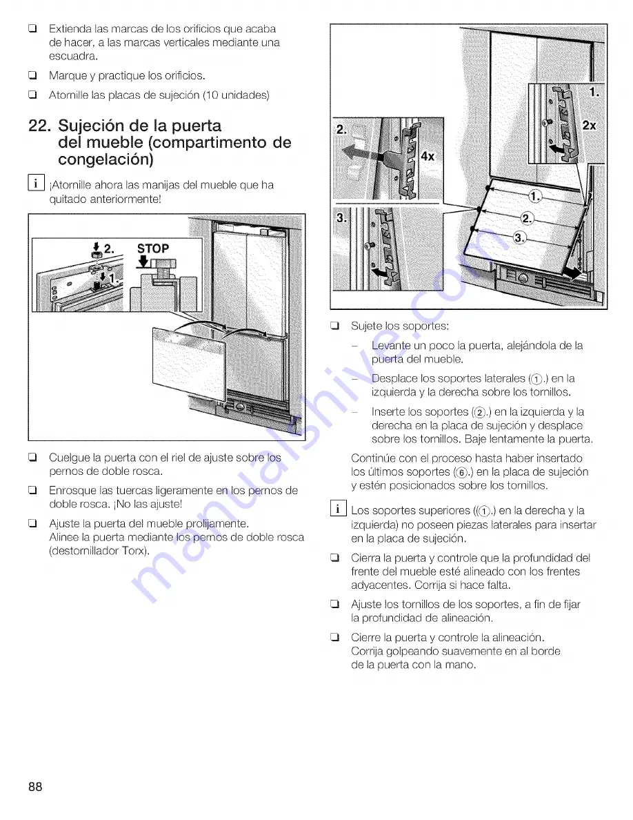 Thermador T36IT70CNS/01 Installation Instructions Manual Download Page 88