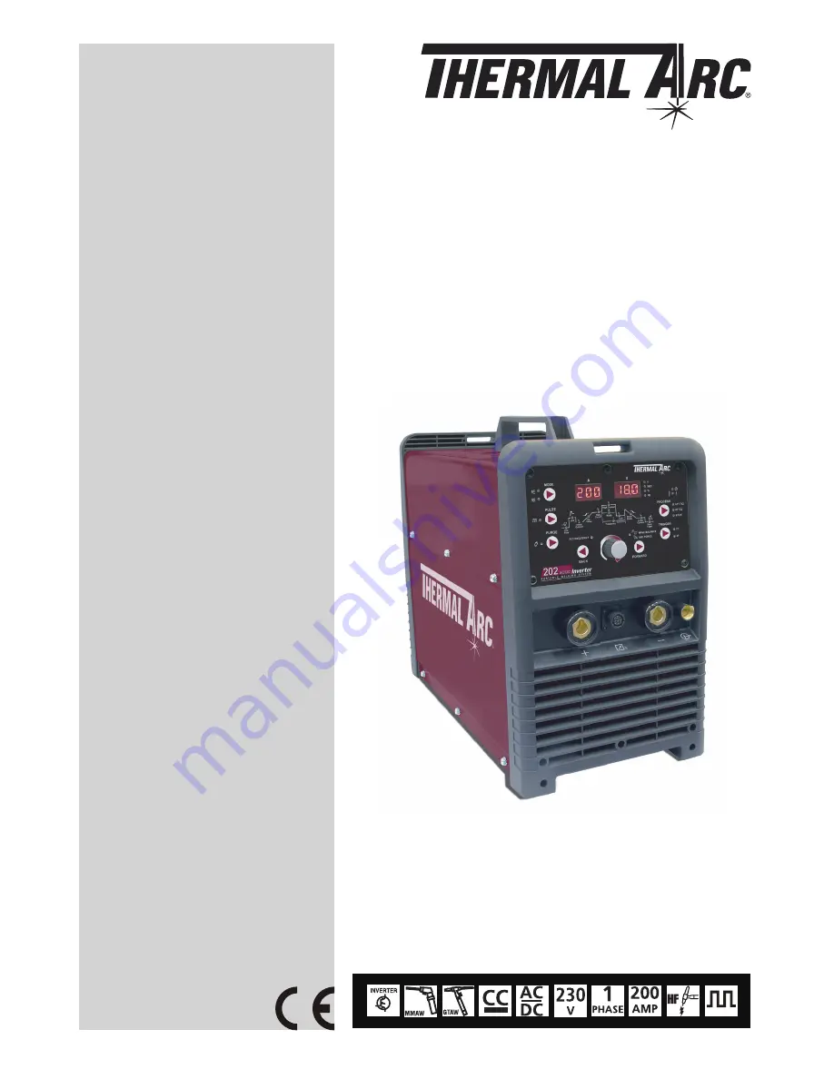 Thermal Arc 202 AC/DC Operating Manual Download Page 1