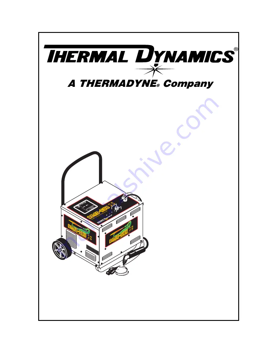 Thermal Dynamics DRAG-GUN 38 Instruction Manual Download Page 1