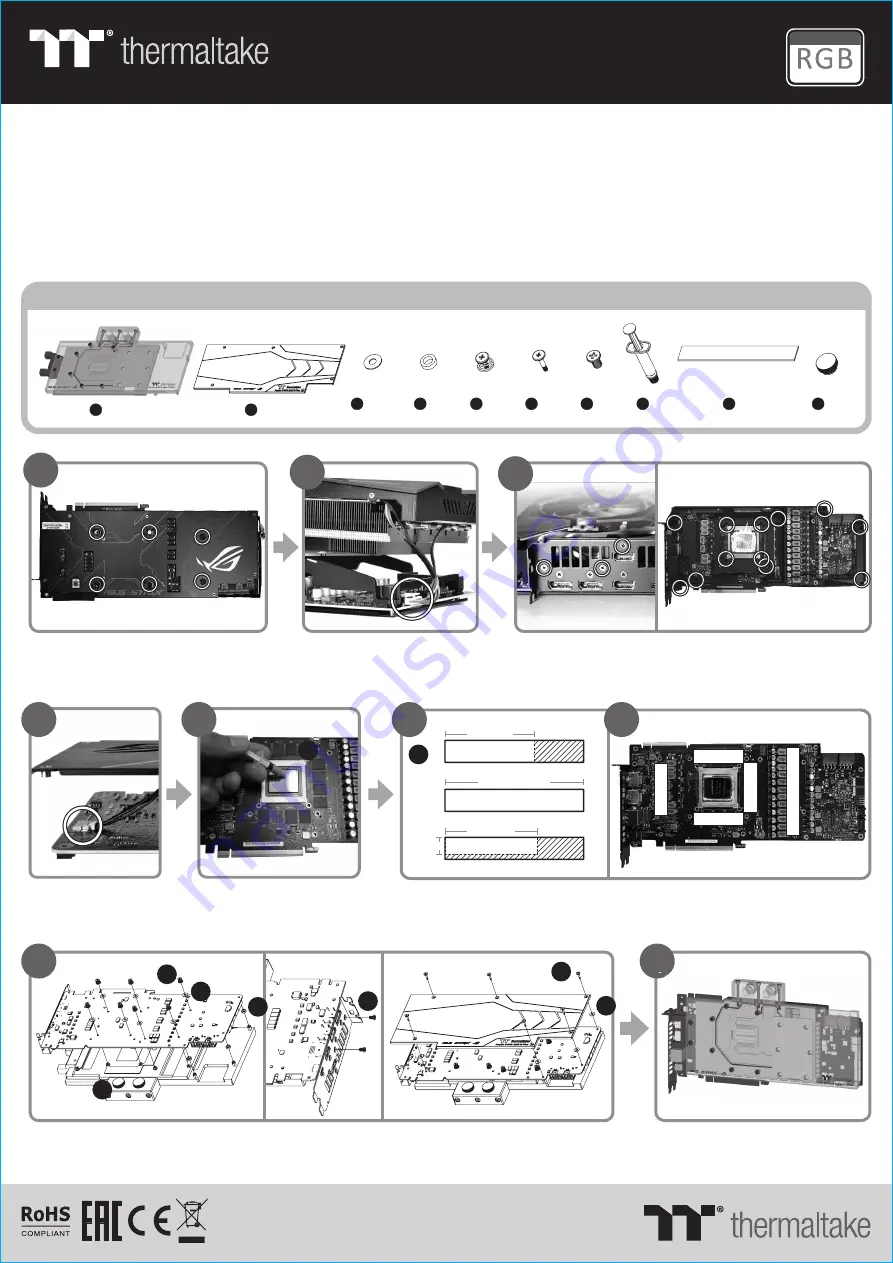 Thermaltake Pacific V-RTX 2080 Ti Plus Manual Download Page 1