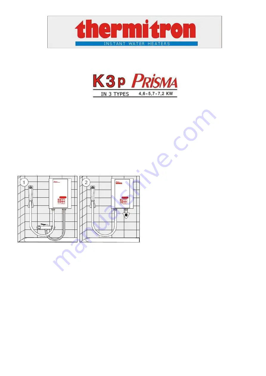 Thermitron K3P Prisma Скачать руководство пользователя страница 1