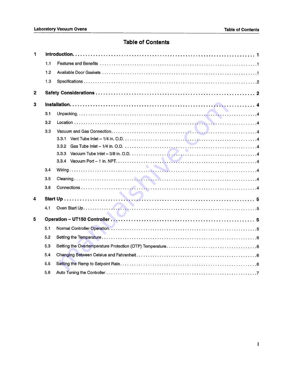 Thermo Scientific Lindberg/Blue M VO Series Скачать руководство пользователя страница 3