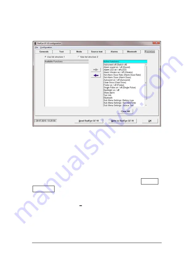 Thermo Scientific RadEye GF Operating Instructions Manual Download Page 68