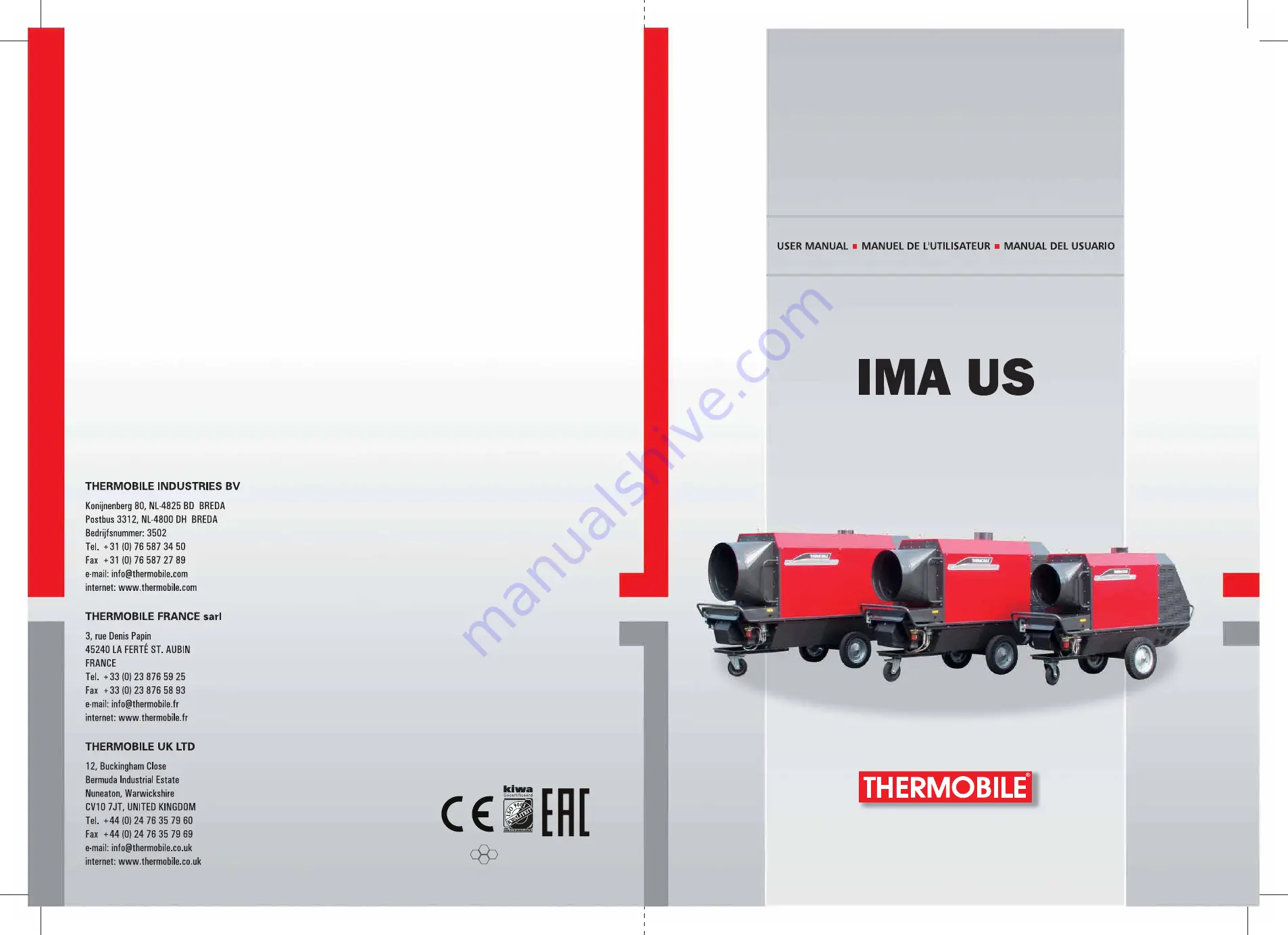 THERMOBILE IMA 111 US Скачать руководство пользователя страница 1