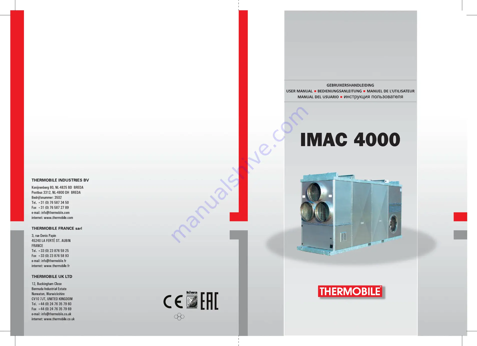 THERMOBILE IMAC 4000 User Manual Download Page 1