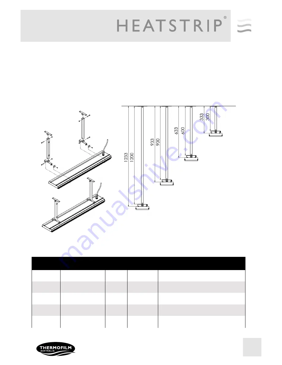 Thermofilm heatstrip classic THH-A Product Installation Manual Download Page 2