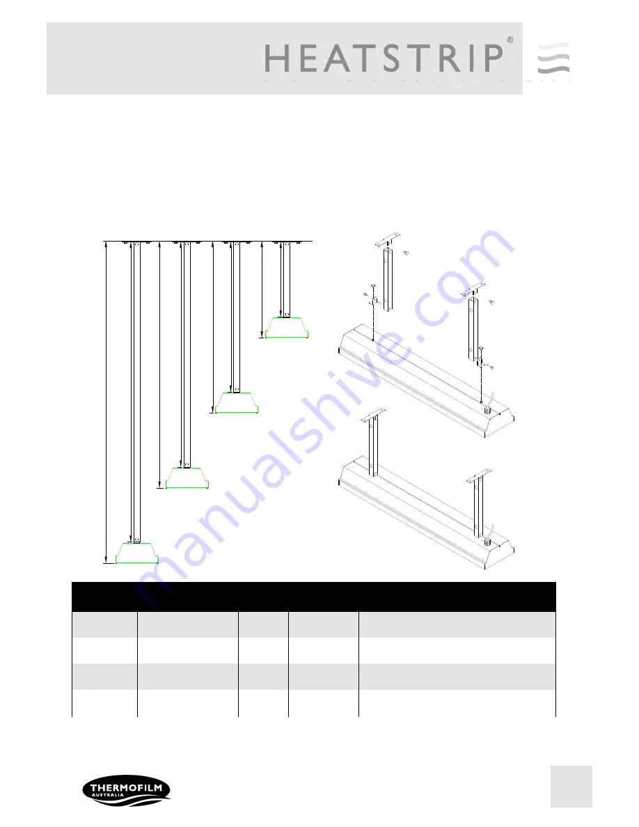 Thermofilm heatstrip classic THH-A Product Installation Manual Download Page 5