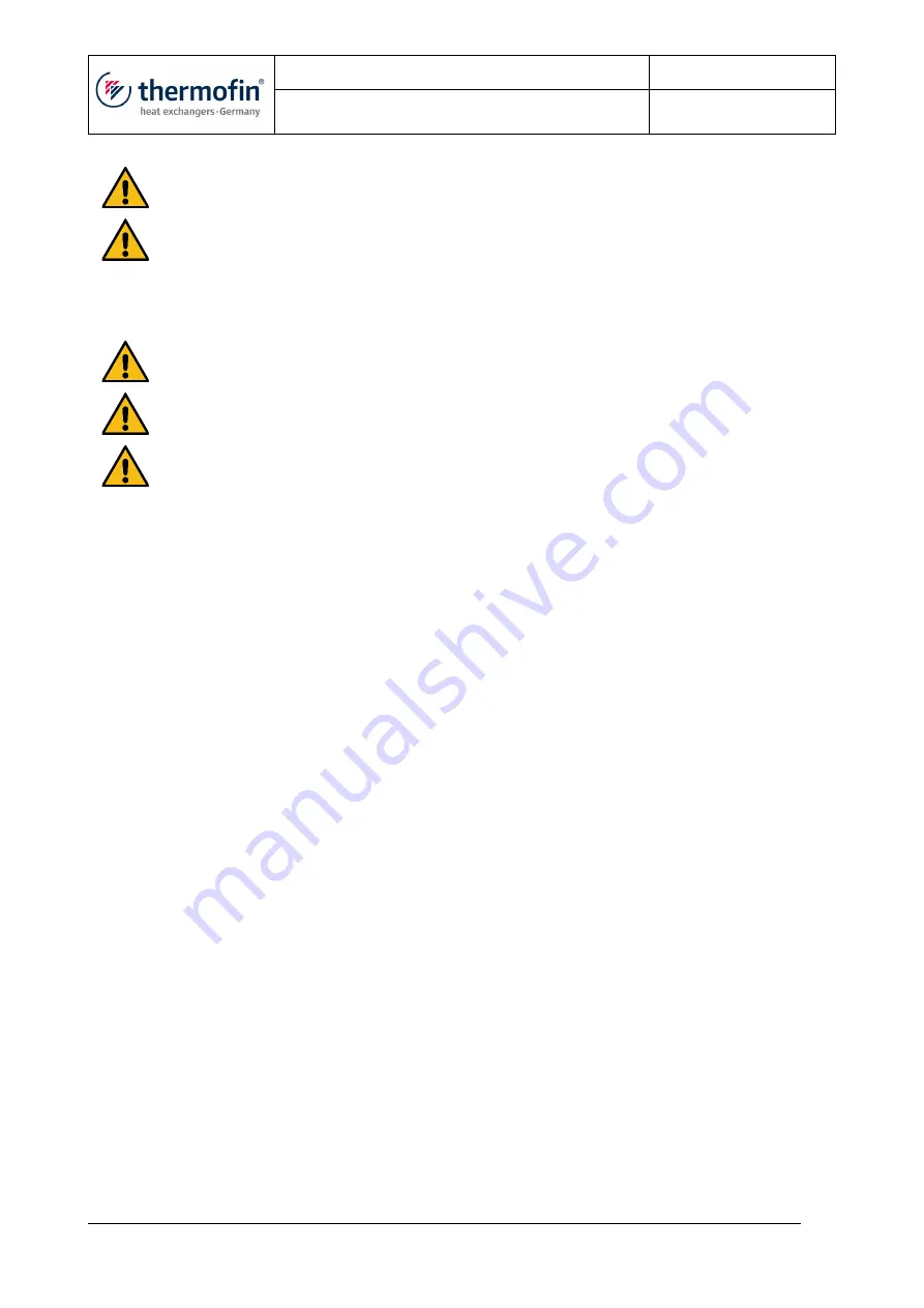 thermofin X-TDH.3-100-22-G-N-D5-BC-04 Operating And Installation Instructions Download Page 27