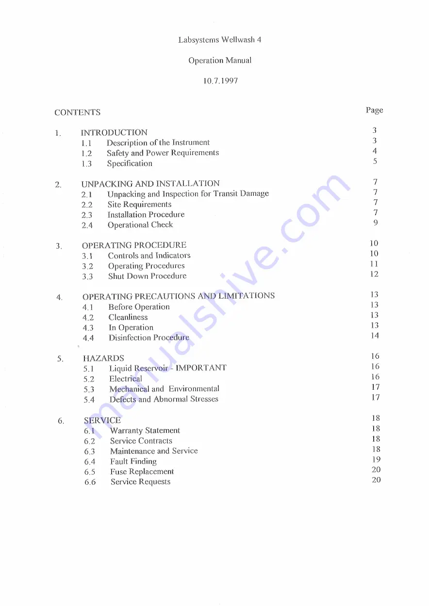 ThermoFisher Scientific Wellwash 4 Service Manual Download Page 5