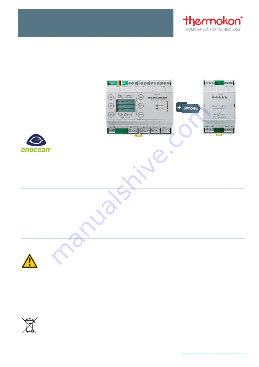 Thermokon STC-DO8 Datasheet Download Page 1