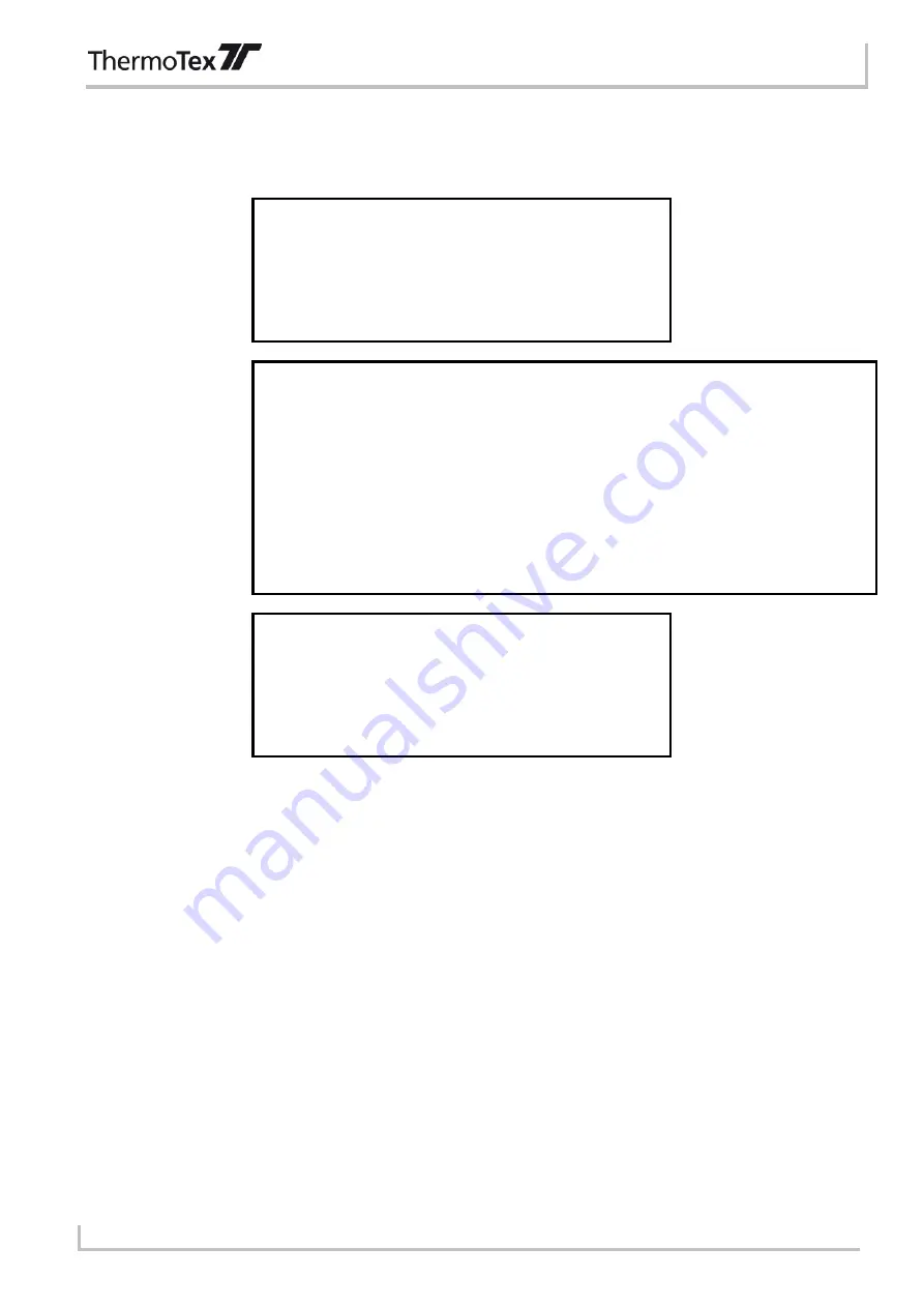 ThermoTex SorTexx Operating Manual Download Page 16