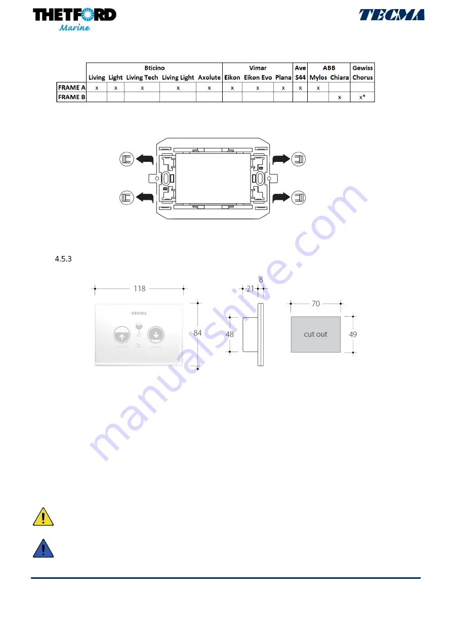 Thetford Marine COMPACT LINE Installation And Use Manual Download Page 59