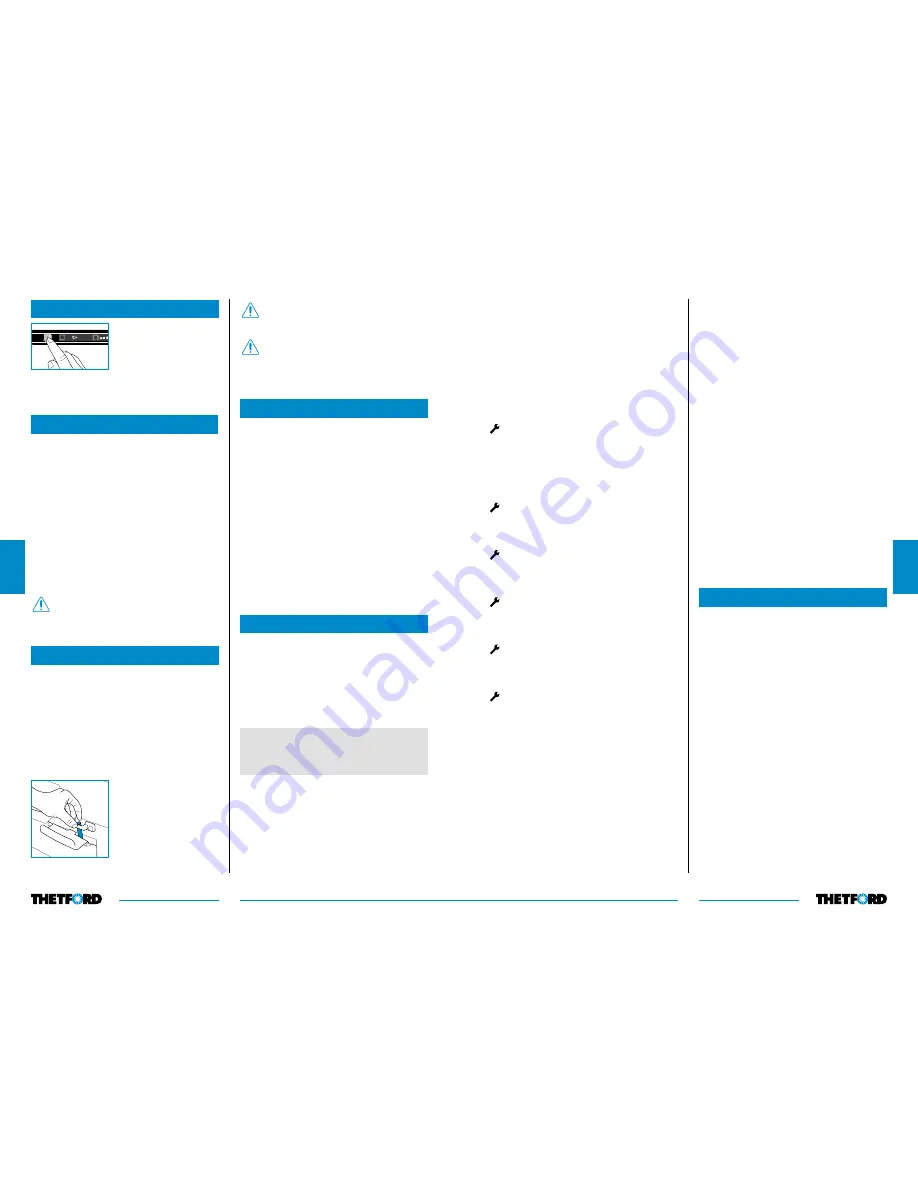 Thetford N3000 series User Manual Download Page 67