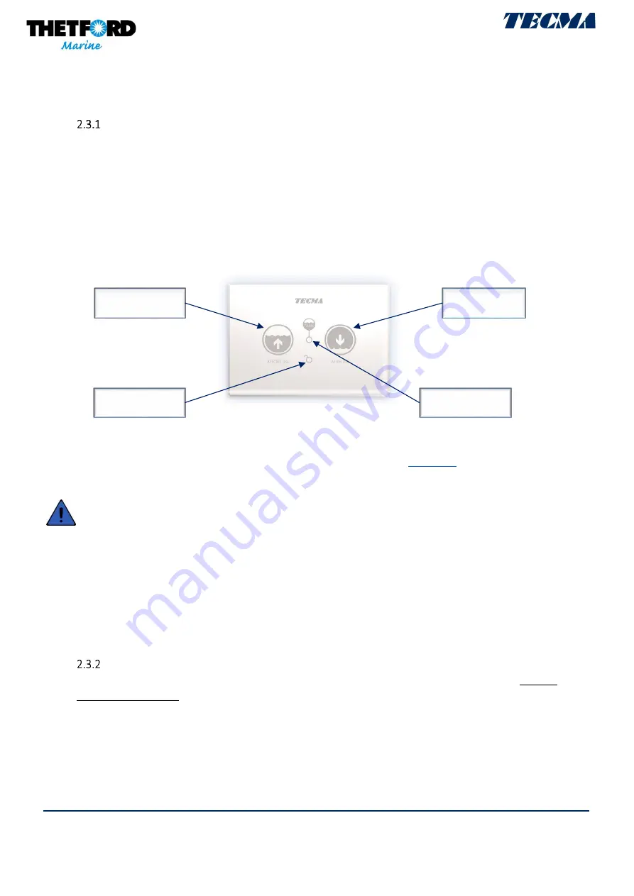 Thetford TECMA Design Series Instructions For Installation And Use Manual Download Page 11